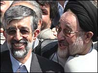 محمد خاتمی و غلامعلی حداد عادل