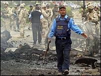 Irak'ta saldırıların ardından olay yeri