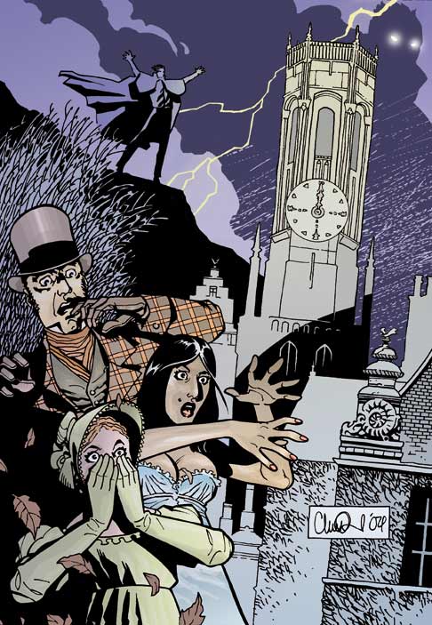 A Mildew Manor montage by Charlie Adlard