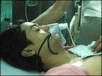 अस्पताल में भर्ती घायल