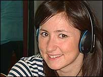 KT manages a smile despite the early start.