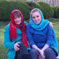 Lynda and her daughter Fara in Iran