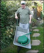 ray with wheel barrow
