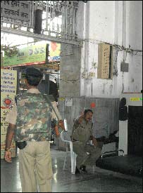 شیواجی ٹرمینس پر سکیورٹی