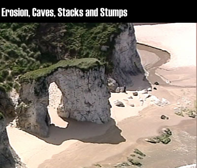 Erosion, Caves, Stacks and Stumps clip