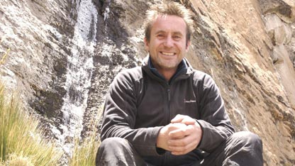 Bruce Parry at the source of the Amazon