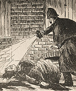 Sketches of the crime scene