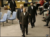 منوچهر متکی و جواد ظریف در شورای امنیت