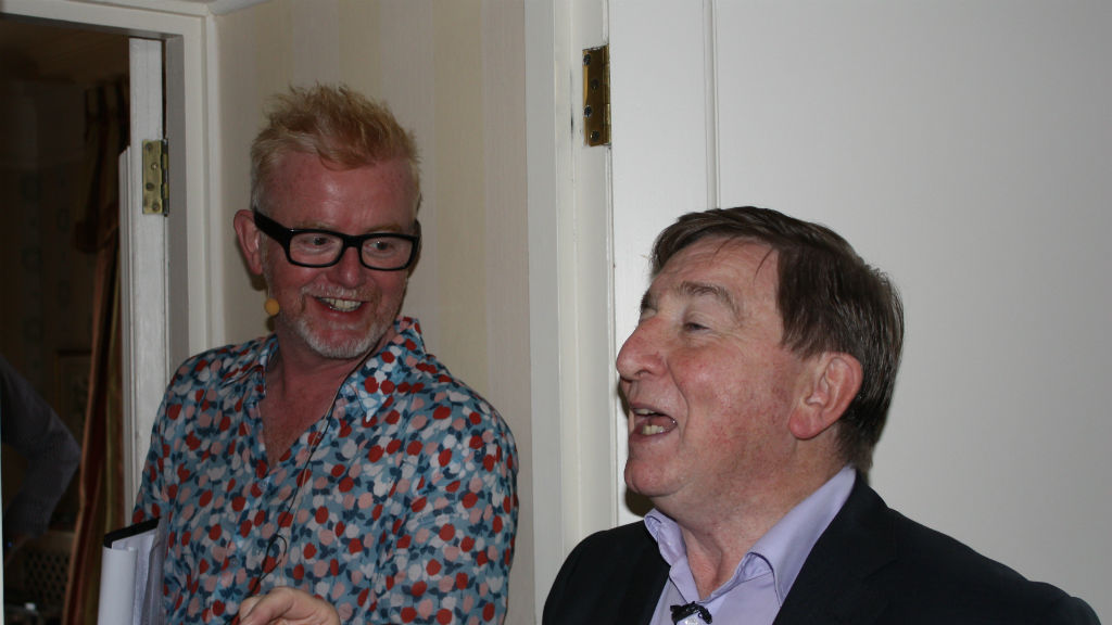 Fr Brian D'Arcy blesses the Drive and Dine 2012