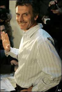 O prefeito eleito de Buenos Aires, Maurício Macri