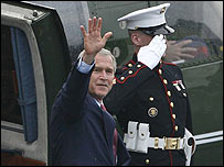 Bush arrinë në Gjermani