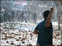 लखनऊ में झड़प