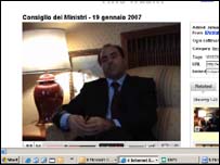 Antonio di Pietro falando no YouTube