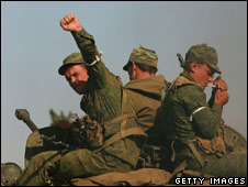 Quân Nga trên đường tới Tbilisi