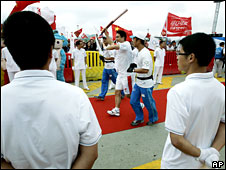 Lễ rước đuốc Olympics ở Ningbo