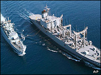 ناو جاپانی در اقیانوس هند