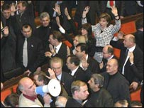 Голосування з конституційних змін у Верховній Раді