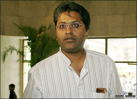 Lalit Modi, Vice-President of The Board of Control for Cricket in India (BCCI)