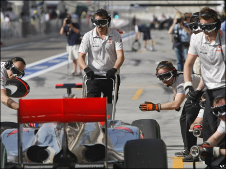 Button en la sesión de práctica