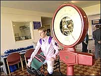 Jockey at weigh-in