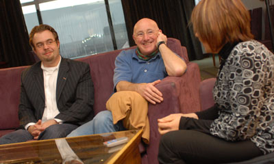 Dewi discusses the learners' progress