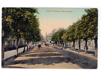 Cerdyn post Rhodfa'r Gogledd Aberystwyth