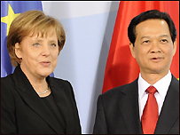 Thủ tướng Nguyễn Tấn Dũng và thủ tướng Angela Merkel