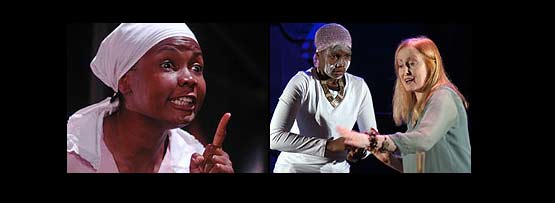 Sarah Niles in a live stage production