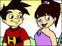 فلم ہم تم کے اینیمیشن کردار