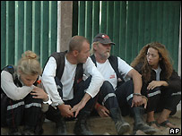 Funcionários da Arche de Zoé no Chade