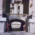 The swiss guards at the gates to the Vatican City, where I met a very important person...