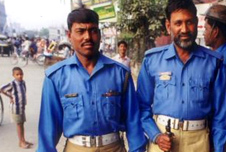 Two police officers in Dhaka