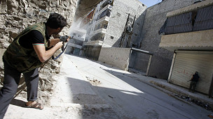 مسلح من الجيش السوري الحر في حلب 