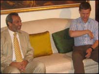 Rauff Hakim with Erik Solheim