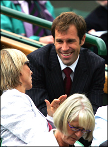 Greg Rusedski's been a big hit in the commentary box at this year's Wimbledon
