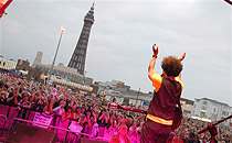 David Jordon on stage