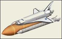 Reprodução do ônibus espacial Discovery