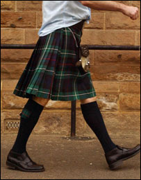  苏格兰短裙是苏格兰的传统服装