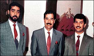 Bývalý irácký prezident a jeho synové