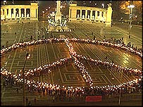 Hungria, manifestação contra a guerra