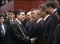 Бердимухаммедов і Ющенко