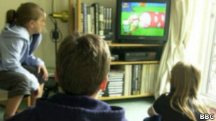 Дети у телевизора