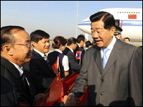 Lãnh đạo Trung Quốc, Giả Khánh Lâm đến thăm Lào