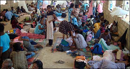 Female ward in Puthumatalan hospital on 17 March 2009