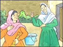 رابياګله او پري ګله