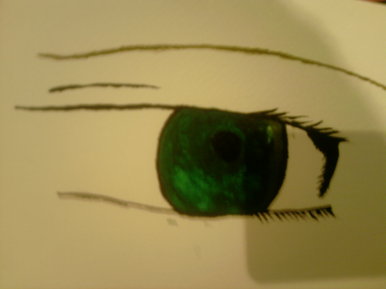Funky green eye