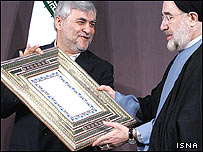 لوح سپاس به آقای خاتمی