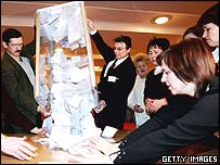 شمارش آرا در اوکراين