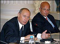 Vladimir Putin şi Serghei Karaganov