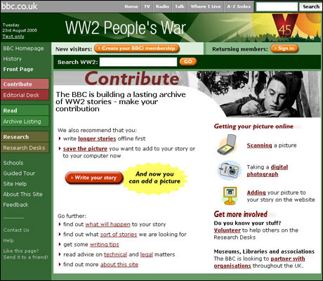 Contribute page